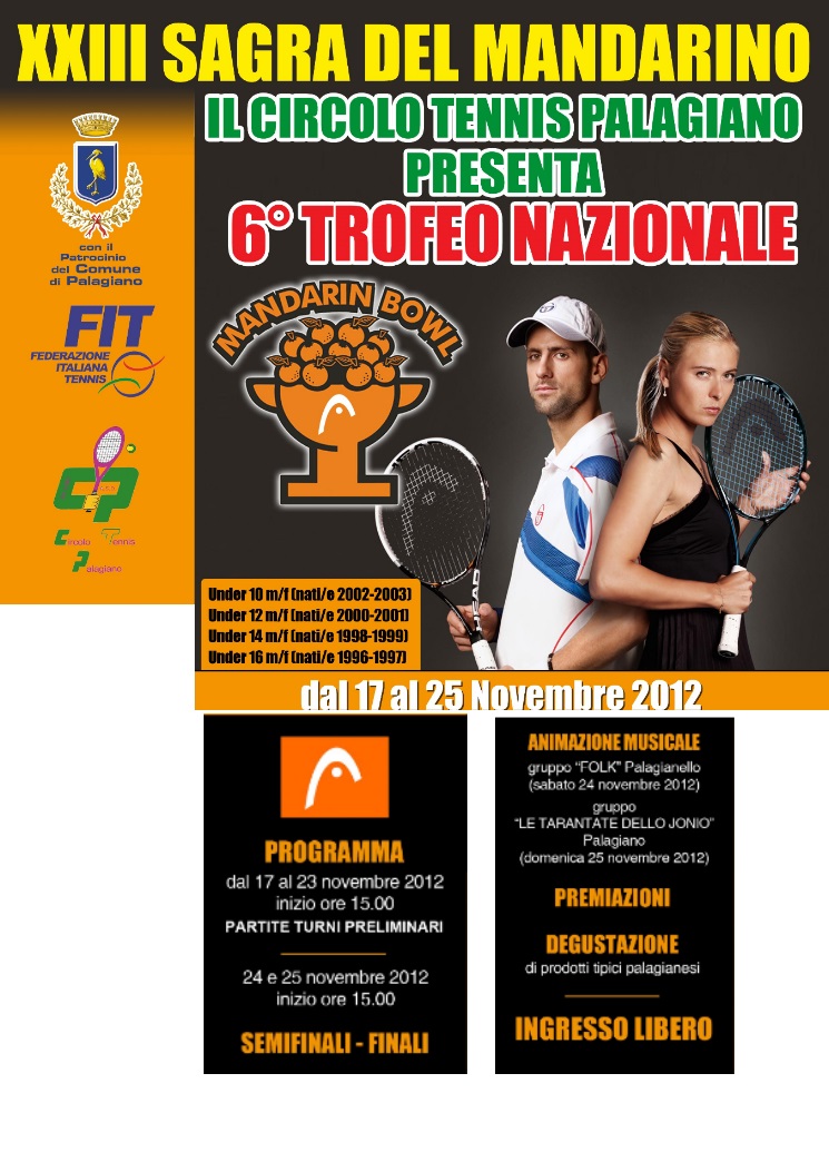 Palagiano: Città delle clementine  e del Trofeo di tennis “Mandarin Bowl”