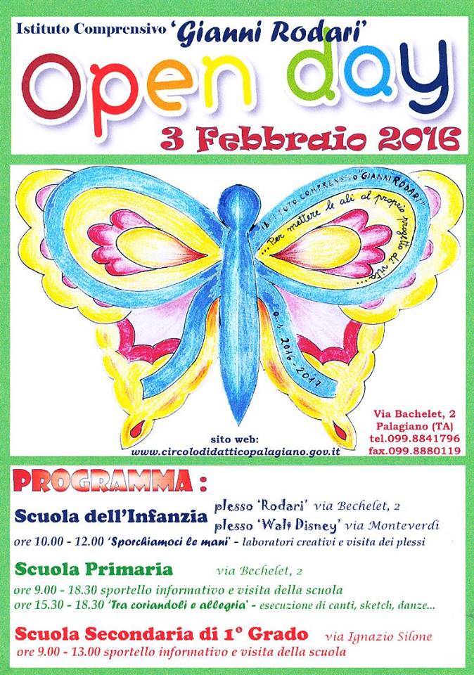 “Open Day” a Palagiano