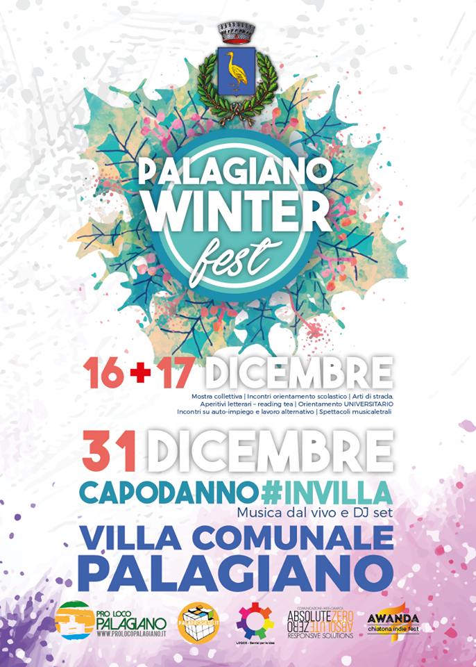 Palagiano Winter Fest 2016: tre giorni di arte, cultura, lavoro