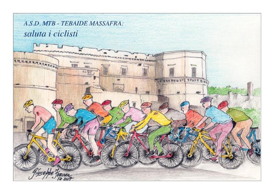 7^ tappa Giro d’Italia Castrovillari-Alberobello. Massafra saluta i ciclisti.