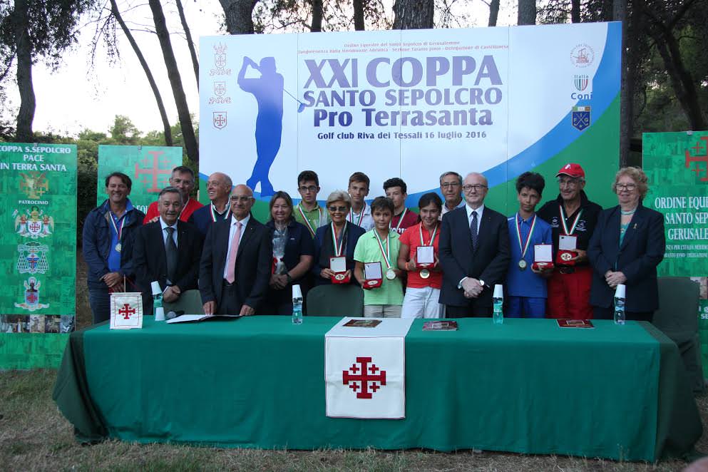 XXII EDIZIONE TORNEO DI GOLF COPPA SANTO SEPOLCRO PRO TERRA SANTA