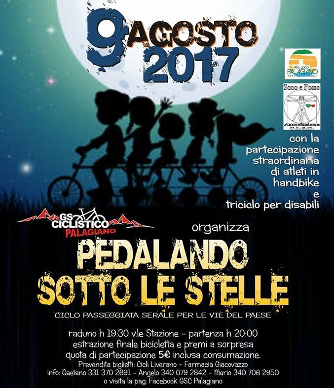 A Palagiano: “Pedalando Sotto Le Stelle”