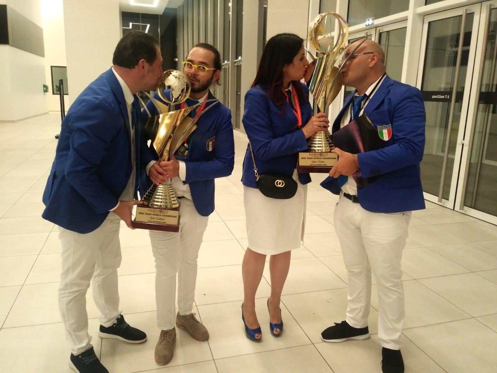 PALAGIANO (TA). Antonella Vignola e Marco Putignano sul podio del Campionato Mondiale di Acconciatura, a Parigi. Domani, l‘Amministrazione Comunale li premia. Ore 17,30,presso la sala Dinamismi