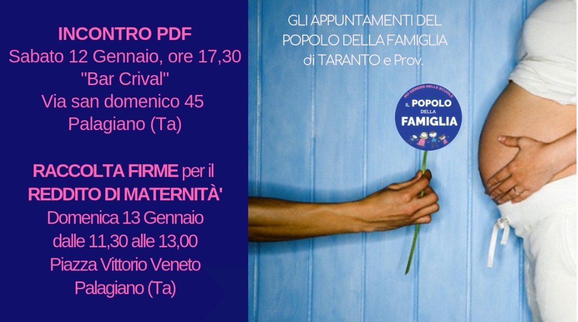 IL POPOLO DELLA FAMIGLIA di Taranto e Prov. si incontra a Palagiano