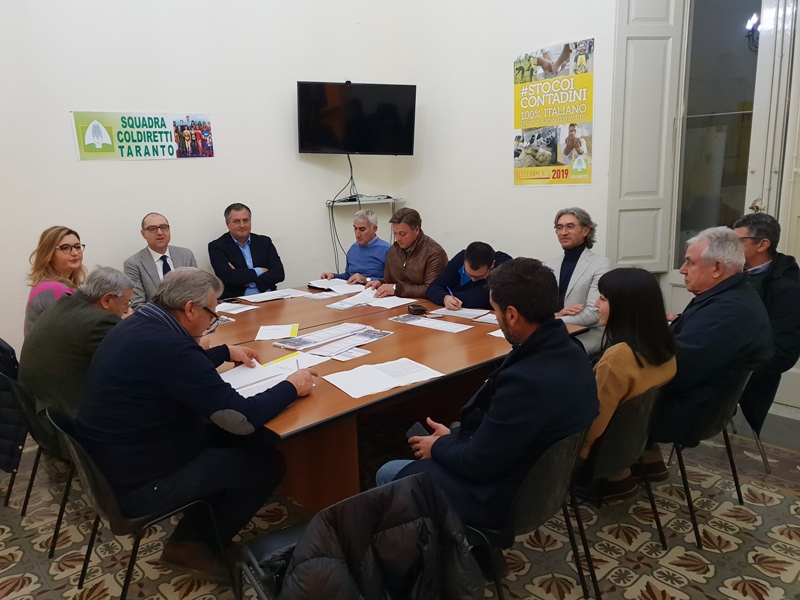 COLDIRETTI TARANTO. Bilancio sull’annata agricola 2019 in terra ionica, tra criticità e prospettive