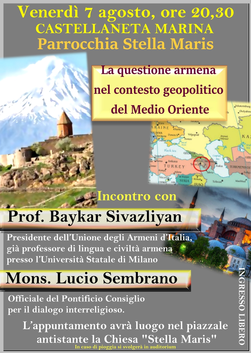 A Castellaneta Marina “La questione armena nel contesto geopolitico del Medio Oriente”