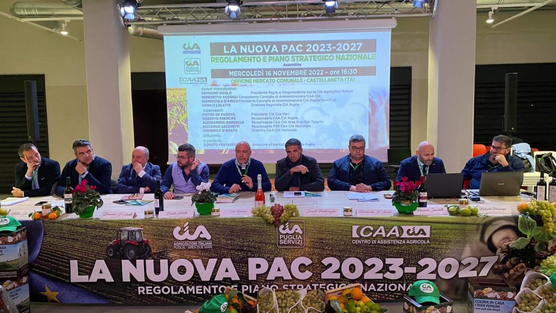 La nuova PAC 2023-2027 (Politica agricola comune): incontro partecipato a Castellaneta